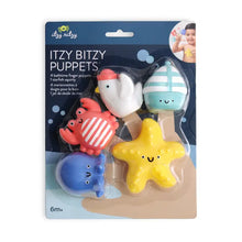 Load image into Gallery viewer, Nautical Itzy Bitzy Puppets™ - Bath + Storytelling Toys
