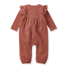 Load image into Gallery viewer, Baby Jumpsuit - Cedar Dotted Rib
