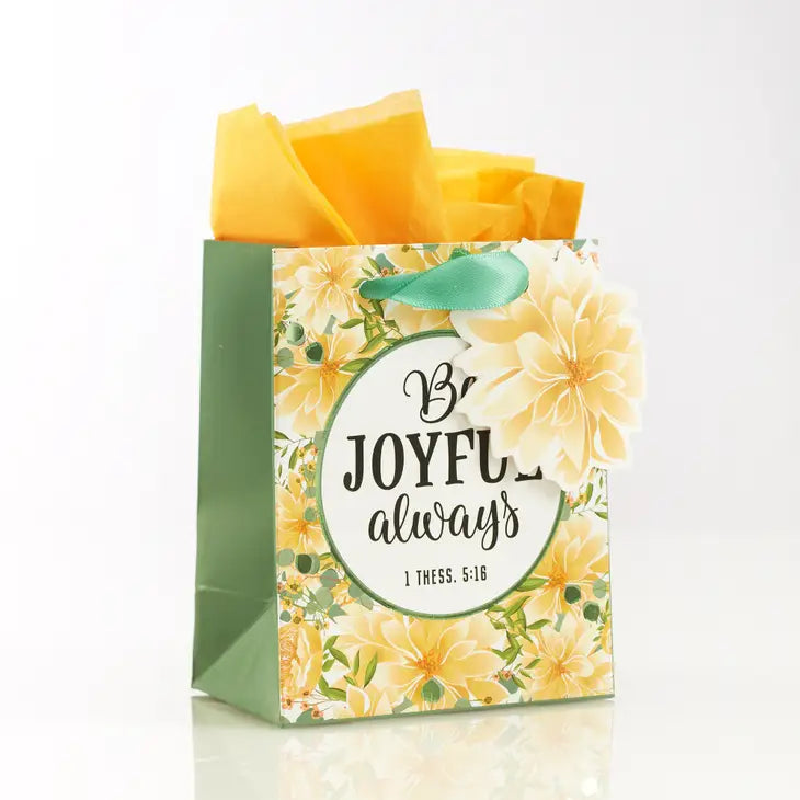 Be Joyful Always Extra Small Gift Bag – 1 Thessalonians 5:16