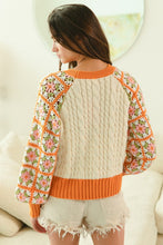 Load image into Gallery viewer, Granny Square Raglan Sleeve Sweater
