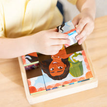 Load image into Gallery viewer, Disney Princess Wooden Cube Puzzle
