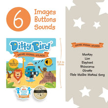 Load image into Gallery viewer, Ditty Bird Sound Book: Safari Animal Sounds
