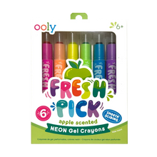 Load image into Gallery viewer, Fresh Pick Apple Scented Gel Crayons - Set of 6
