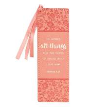 Load image into Gallery viewer, Faux Leather Inspirational Bookmark
