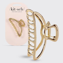 Load image into Gallery viewer, Gold Open Shape Claw Clip
