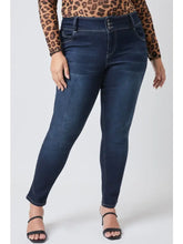 Load image into Gallery viewer, Junior Plus 3 Button Wannabettabutt Mid-Rise Skinny Jean
