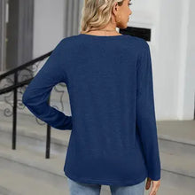 Load image into Gallery viewer, V-Neck Long-Sleeved Loose Top
