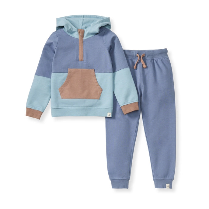 Boy's Color Blocked Toddler Sweatshirt Set
