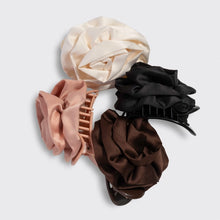 Load image into Gallery viewer, Satin Rosette Medium Flat Cloud Clip
