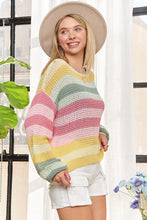 Load image into Gallery viewer, Soft Stripe Long Sleeve Sweater Top
