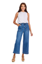 Load image into Gallery viewer, Mud Pie® Fritz Cropped Wide Leg Jeans
