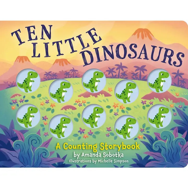 Ten Little Dinosaurs - Board Book