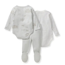 Load image into Gallery viewer, Amsterdam 3 Piece Bodysuit &amp; Pant Set - Morning Blue
