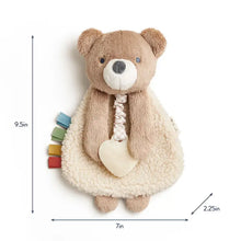 Load image into Gallery viewer, Itzy Lovey™ Bear Plush with Silicone Teether Toy
