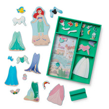 Load image into Gallery viewer, Disney Princess Ariel Wooden Magnetic Dress-Up
