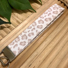 Load image into Gallery viewer, Soft Leopard Print Fabric Keychain - Key Fob
