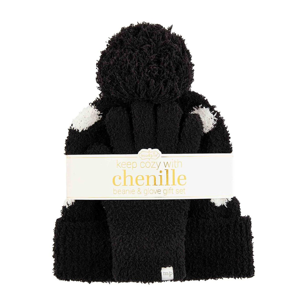 Chenille Beanie & Gloves Set