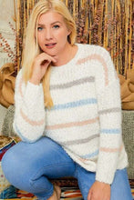 Load image into Gallery viewer, Striped Popcorn Sweater

