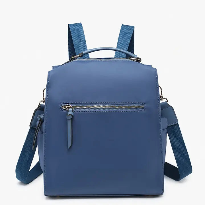 Jen&Co Laura Nylon Backpack - Dark Blue