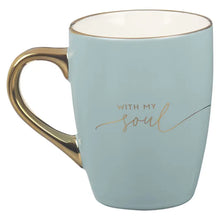 Load image into Gallery viewer, Mug Blue/Cream It Is Well with My Soul
