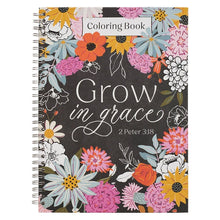 Load image into Gallery viewer, Grow In Grace Spiral Bound Coloring Book
