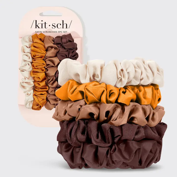 Satin Petite Scrunchies 5pc Set