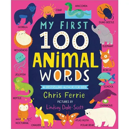My First 100 Animal Words- Board Book Padded