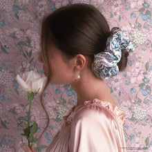 Load image into Gallery viewer, Bridgerton X Kitsch Satin Pillow Scrunchies® in Toile in Bloom
