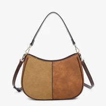 Load image into Gallery viewer, Jen &amp; Co Zoe Two-Tone Distressed Crossbody
