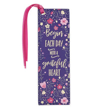 Load image into Gallery viewer, Faux Leather Inspirational Bookmark
