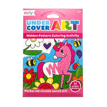 Load image into Gallery viewer, Undercover Art Hidden Patterns Coloring Activity - Unicorn Friends

