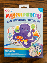 Load image into Gallery viewer, Playful Painters: Easy Watercolor Painting Kit - Ocean Pals
