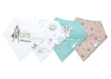 Load image into Gallery viewer, COPPER PEARL® Baby Bandana Bibs 4pk - Star Wars Grogu
