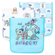 Load image into Gallery viewer, COPPER PEARL® Premium Burp Cloths - Monsters Inc. Medley
