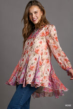 Load image into Gallery viewer, Long Sleeve Ruffle High Low Hem Top
