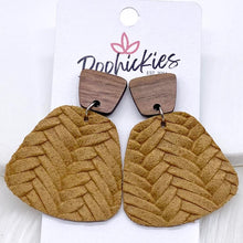 Load image into Gallery viewer, 2&quot; Walnut &amp; Fall Braided Jasmine Dangles
