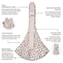 Load image into Gallery viewer, Copper Pearl Everyday Sling Carrier - Neutral Leopard
