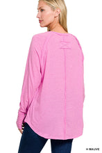 Load image into Gallery viewer, Cotton Raglan Sleeve Thumbhole Top
