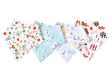 Load image into Gallery viewer, COPPER PEARL® Baby Bandana Bib Set 4pk CHRISTMAS CLASSICS
