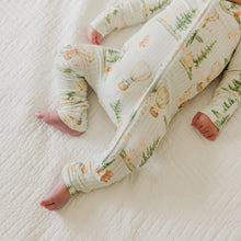 Load image into Gallery viewer, COPPER PEARL® Convertible Zip-Up Footie Pajama FOREST EXPLORER
