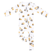Load image into Gallery viewer, COPPER PEARL® Bamboo Convertible Zip-Up Footie Pajama - Dozer
