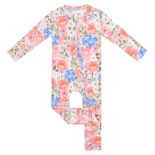 Load image into Gallery viewer, COPPER PEARL® Bamboo Convertible Zip-Up Footie Pajama - Penelope
