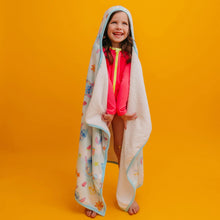 Load image into Gallery viewer, COPPER PEARL® Big Kid Hooded Towel Disney Stitch Dreamsicles
