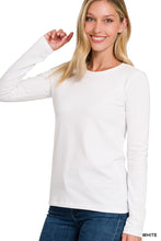 Load image into Gallery viewer, Cotton Crew Neck Long Sleeve Tee
