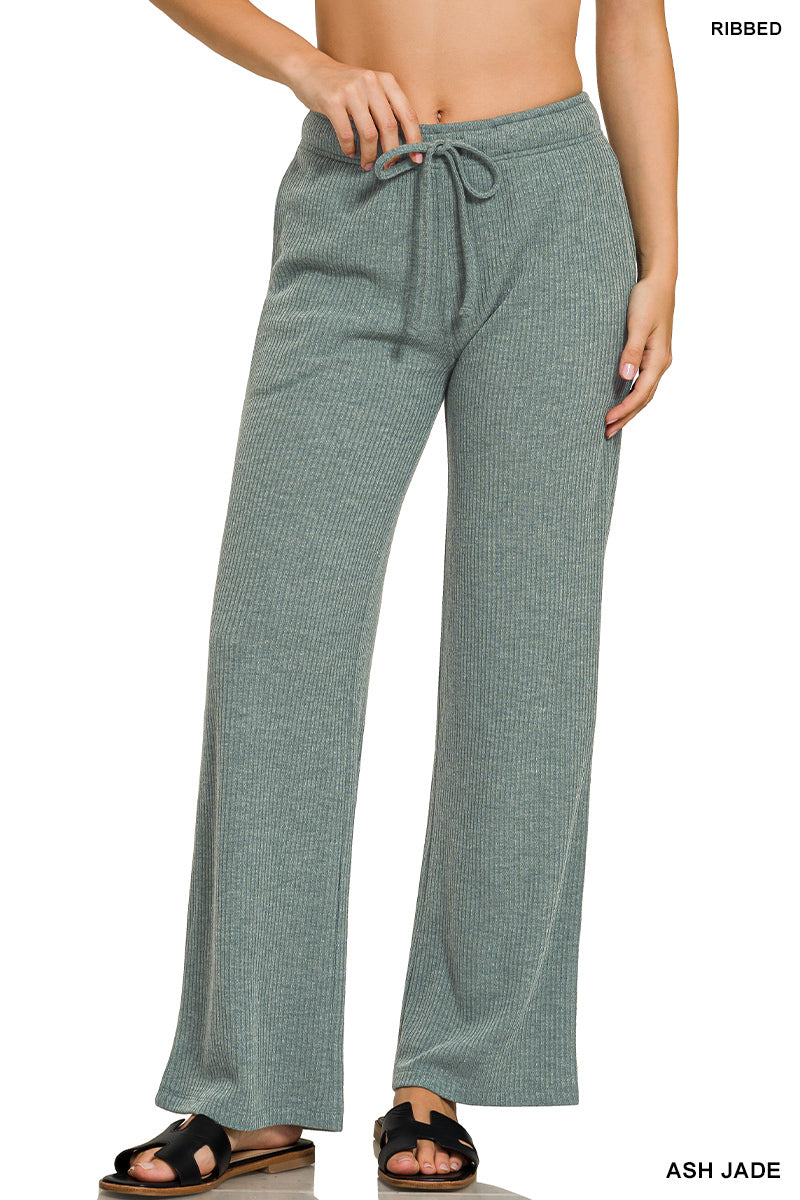 Ash Jade Ribbed Lounge Pants