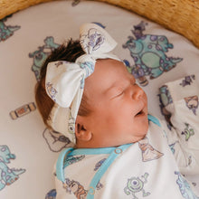 Load image into Gallery viewer, COPPER PEARL® Knit Headband Bow Monsters Inc. Friends
