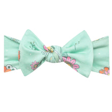 Load image into Gallery viewer, COPPER PEARL® Knit Headband Bow - Sesame Street Retro Floral
