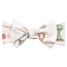 Load image into Gallery viewer, COPPER PEARL® Knit Headband Bow - Sesame Street Varsity Friends
