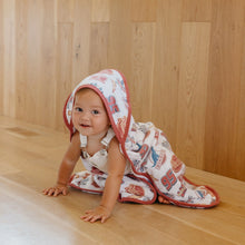 Load image into Gallery viewer, COPPER PEARL® Hooded Towel DISNEY PIXAR BUMPER STICKERS

