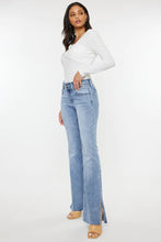 Load image into Gallery viewer, Mid Rise Double Waist Band Flare Jeans
